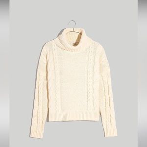 Madewell Cable Turtleneck Sweater Item NH934